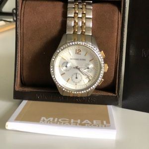Michael kors Mk-5098 stainless steel two tone ladies watch 38mm